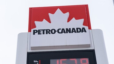 Gas prices reached nearly $1.70 a litre in Calgary on March 7, 2022.