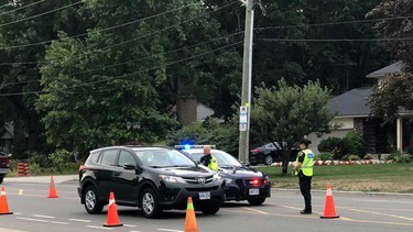 LaSalle police conducting a RIDE stop.