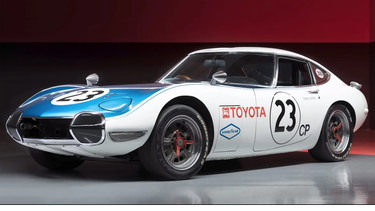 The first 1967 Toyota 2000 GT built, later turned into a competition car by Carroll Shelby