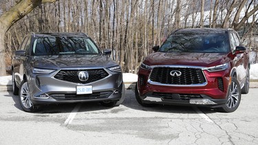 2022 Acura MDX Platinum Elite vs 2022 Infiniti QX60 Autograph