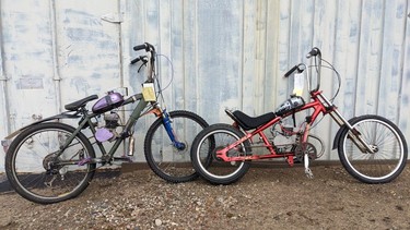 Cheap gas top powered bicycle