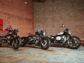 The custom BMW R18s of Rob Thiessen, Jay Donovan, and Nick Acosta