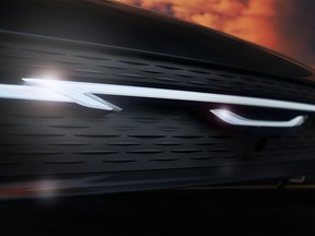 A teaser image of the redesigned 2025 Chrysler Airflow EV concept