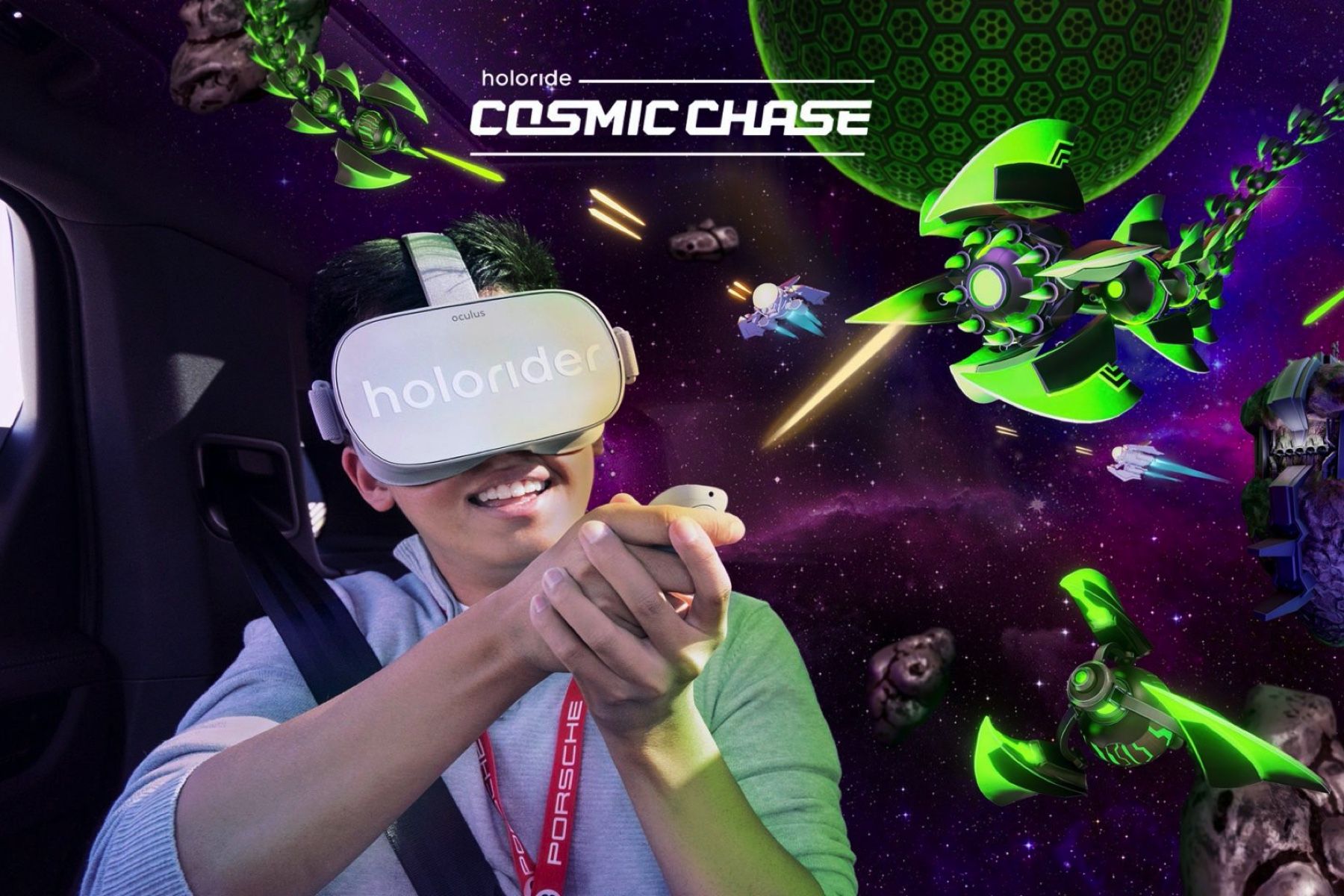 Porsche collabora con Holride per creare un’esperienza di gioco VR in auto