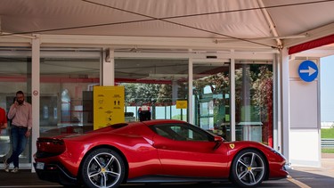 Ferrari 296 GTB at Fiorano test track