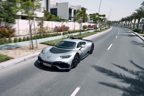 Mercedes-AMG ONE (Kraftstoffverbrauch gewichtet, kombiniert: 8,7 l/100 km; CO2‑Emissionen gewichtet, kombiniert: 198 g/km; Stromverbrauch gewichtet, kombiniert: 32 kWh/100 km) // Mercedes-AMG ONE (fuel consumption weighted, combined: 8.7 l/100 km; CO2 emissions weighted, combined: 198 g/km; electricity consumption weighted, combined: 32 kWh/100 km)