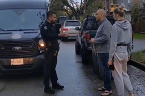 A screenshot from a Vancouver street parking argument that went viral on TikTok
