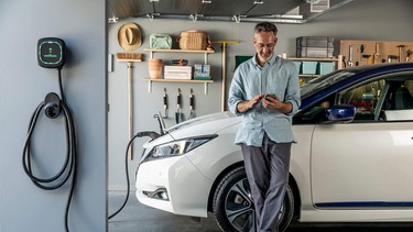 A Wallbox home EV charger