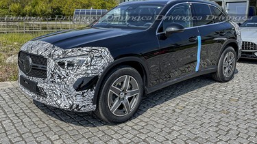 2023 Mercedes-Benz GLC with minimal camouflage