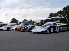 Classic racing Porsches at the 2022 Goodwood Festival of Speed