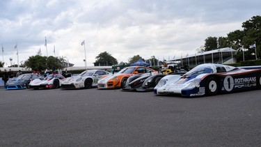 Classic racing Porsches at the 2022 Goodwood Festival of Speed