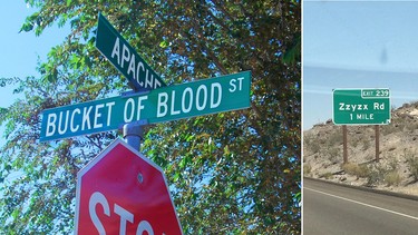 Si vous empruntez Bucket of Blood ou toute autre rue au nom insolite, prenez le panneau en photo! Mais ne partez pas avec.