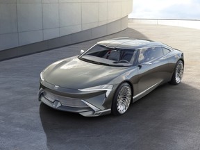 Buick Wildcat EV concept front three-quarter.