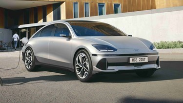 The all-electric Ioniq 6 is a mid-size sedan built on Hyundai’s Electric-Global Modular Platform.