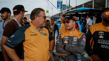 2022 McLaren Racing, Zak Brown and IndyCar driver Felix Rosenqvist, Toronto