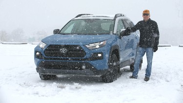 Don Harold braves a late season snowstorm in Calgary during his week-long test of the 2022 Toyota RAV4 Trail AWD.