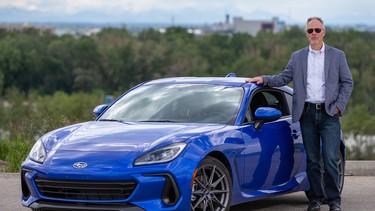 Gary Rokosh was photographed with the 2022 Subaru BRZ.