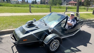 Praised by auto journalists when first launched in 1983, the Trihawk is fun to drive, according to owner Brian LeBlanc. In August, he’ll be driving his 1984 Trihawk to California to take in the Pebble Beach Concours d’Elegance.