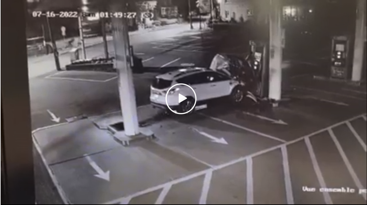 Video of Ford Escape crashing into fuel station pumps a real WTF second