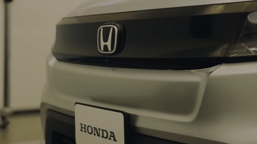 Honda designers preview the 2024 Prologue EV at the brand's design studio in California.