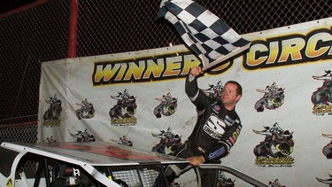 Ryan Arbuthnot wins again at Brockville Ontario Speedway on Saturday, July 9, 2022. Henry Hannewyk photo