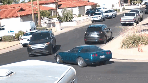 Watch: Oblivious Ford driver runs over Corvette, monster-truck style