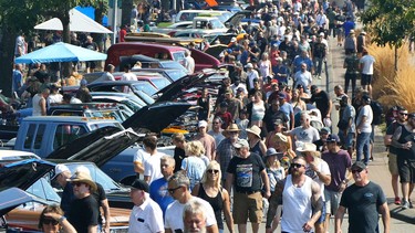 An estimated 100,000 people  visited the Langley Good Times show on four kilometers of the Fraser Highway running through Aldergrove.