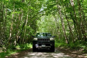 2022 Jeep Wagoneer exploring Lake Superior Provincial Park, Ontario