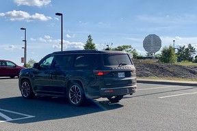 2022 Jeep Wagoneer at Sudbury's Big Nickel on the way home from Lake Superior Provincial Park, Ontario