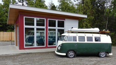 This is how Steven McNalley’s ’67 VW bus appeared prior to having some rust issues repaired and a fresh paint job applied by instructors and students in the auto body program at Calgary’s Central Memorial High School Career and Technology Centre. In the early 2000s, Steven had cut out and welded in many panels and painted the bus green and cream.