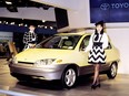 The Toyota Prius concept car at the Tokyo Motor Show in 1995
