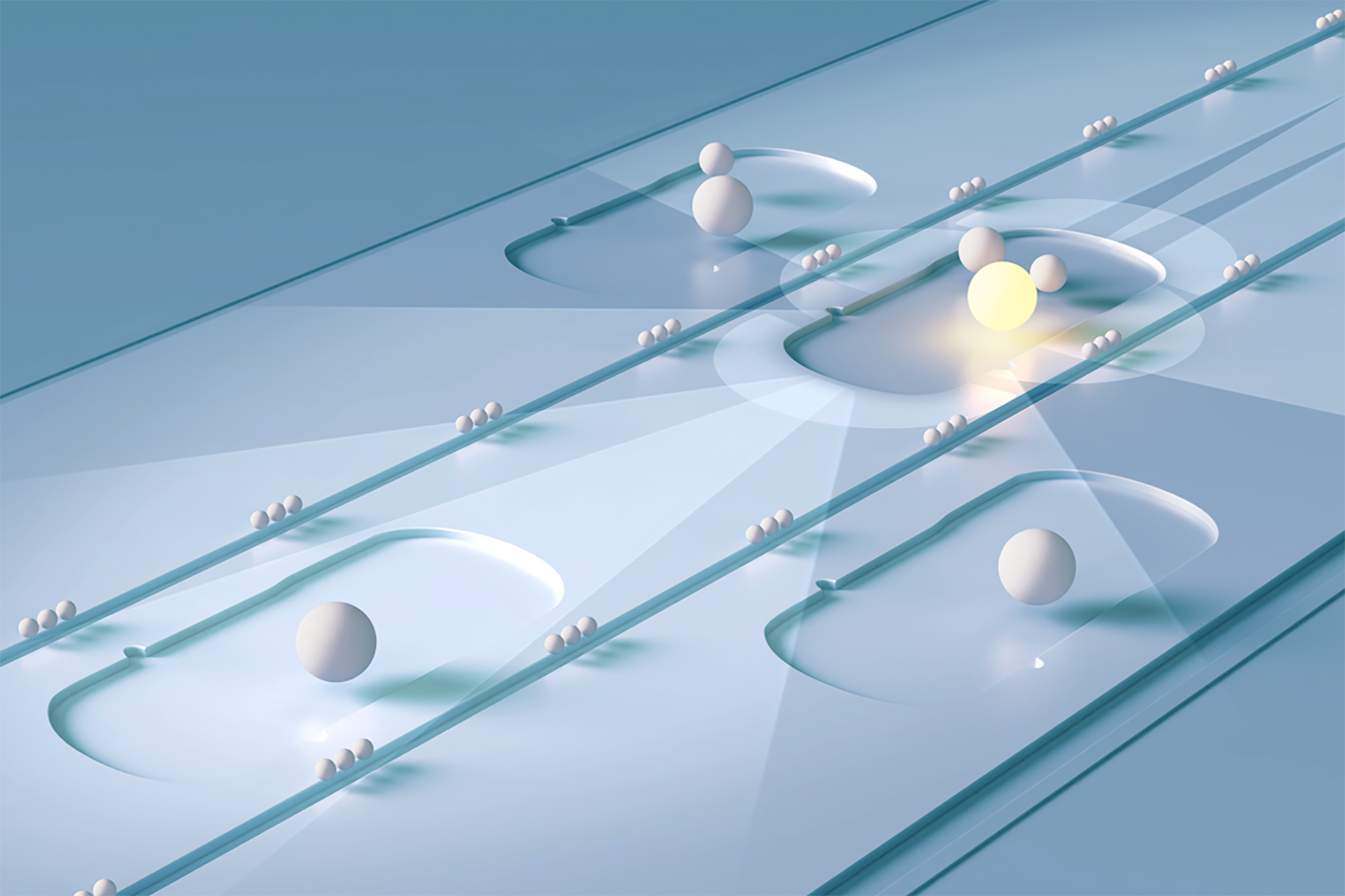 A visualization of the Volvo EX90’s exterior sensing technologies
