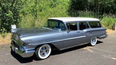 Jim Mercer’s 1958 Chevrolet Brookwood station wagon purchased to rekindle his mother’s memory of the one she bought new.