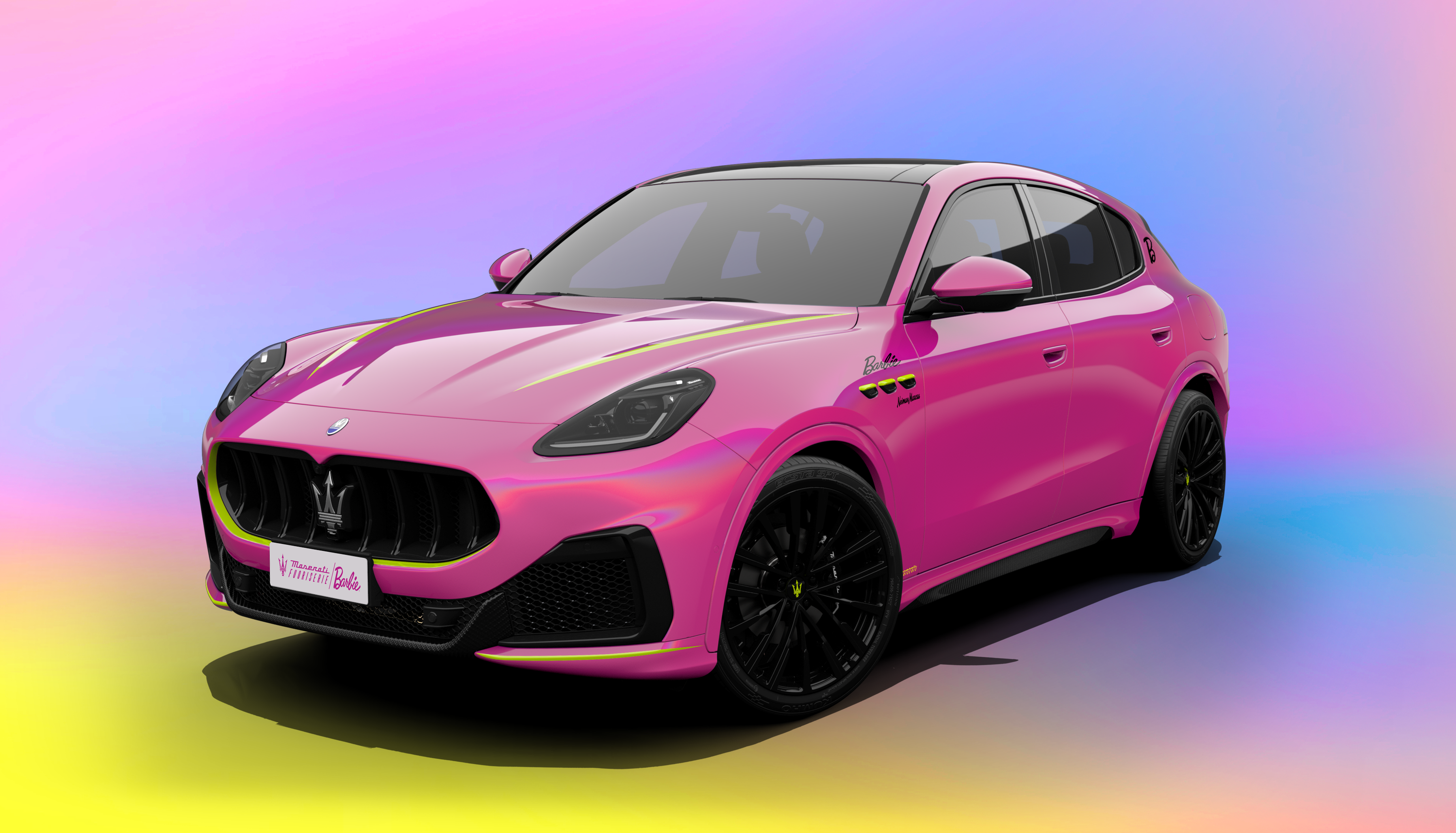 Glimmering Pink Mercedes