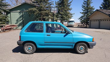 This 1991 Ford Festiva was Ben Slocombe’s first restoration project. He patched some rusty body panels, rebuilt the engine and drivetrain, and gave it a quick coat of paint.