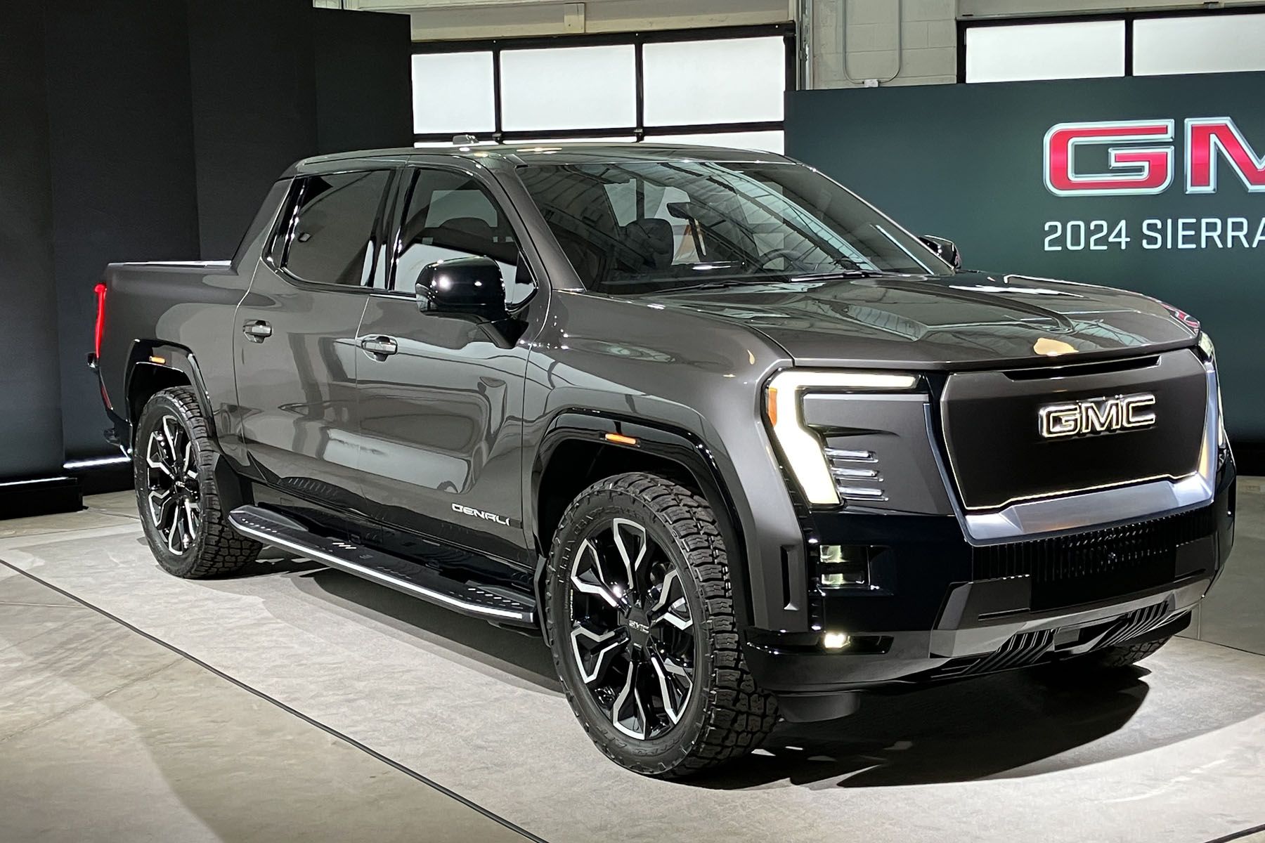 First Look 2025 GMC Sierra EV Denali Edition 1 Driving