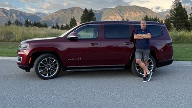 Guest reviewer Chris Braun with the 2022 Jeep Wagoneer Series II.