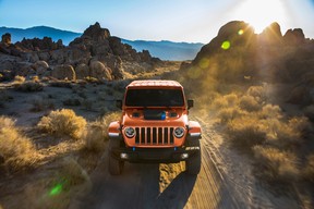 2023 Jeep Wrangler Rubicon 4xe in limited-run Punk’n exterior paint color