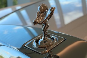 The Spirit of Ecstasy mascot comes in numerous finishes but you can't alter her design