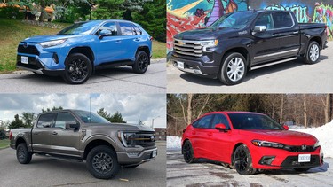 Canada's best-selling vehicles in 2022's first three-quarters