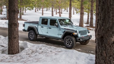 2023 Jeep Gladiator Rubicon in new Earl grey exterior paint
