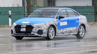 Spy shot of secretly tested Audi A3 sedan