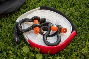 Vehicle Recovery strap with clevises