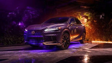 A look at a Lexus-Adidas collaboration project for a custom design of the RX 500h F Sport SUV.