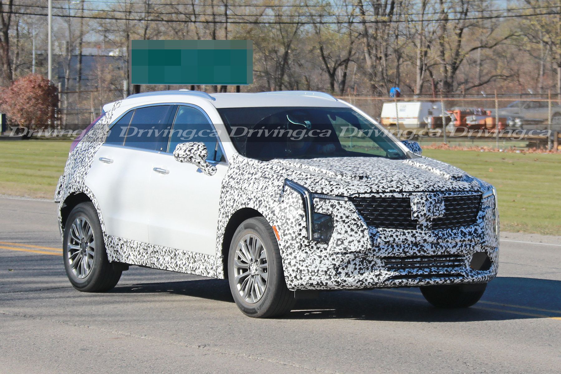 We just spied the 2024 Cadillac XT4 wearing a facelift Driving