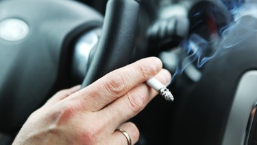 Smoking inside cars can cause interior staining and other damage.