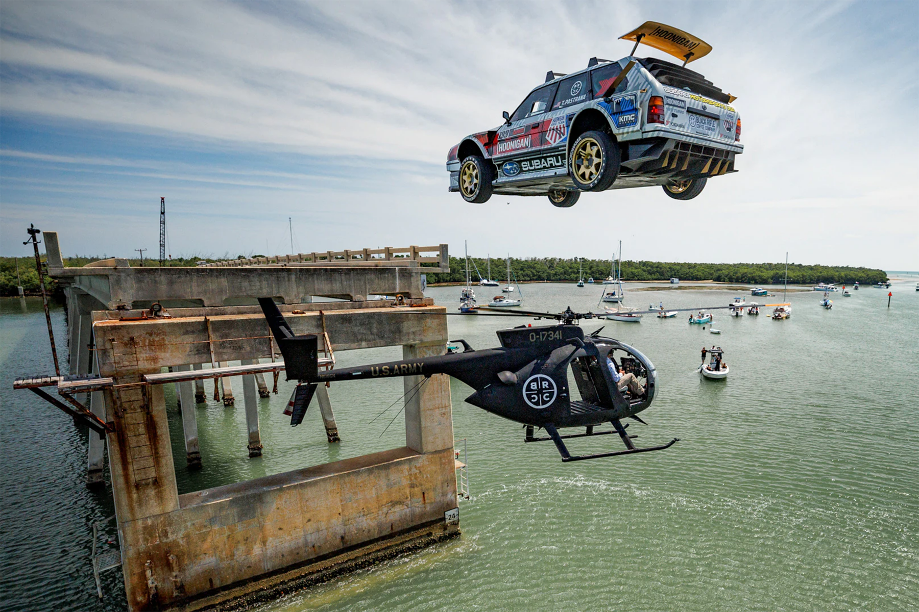 Hoonigan's Gymkhana 12 ropes in 865-hp ’83 Subaru, helicopter | Driving