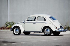 A 1960 Volkswagen Beetle formerly owned by Jerry Seinfeld, sold at auction for USD$121,000 in 2016