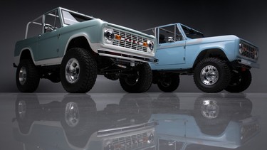 A pair of Broncos to be auctioned at the 2023 Barrett-Jackson Scottsdale sale in Arizona