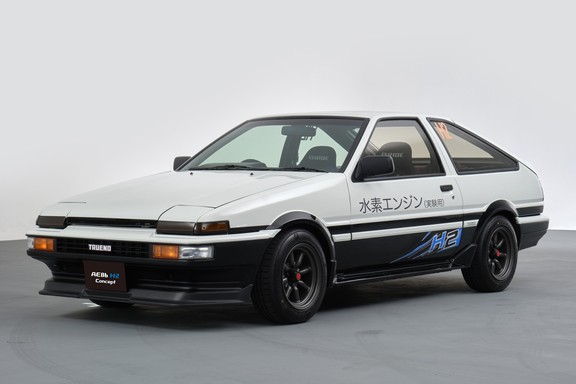 Toyota's hydrogen-fueled and electric-powered AE86 Corolla Concepts ...